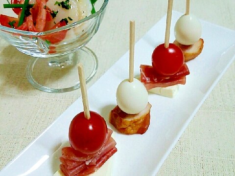 簡単すぐ出来る 2種のピンチョス レシピ 作り方 By あ ち0024 楽天レシピ